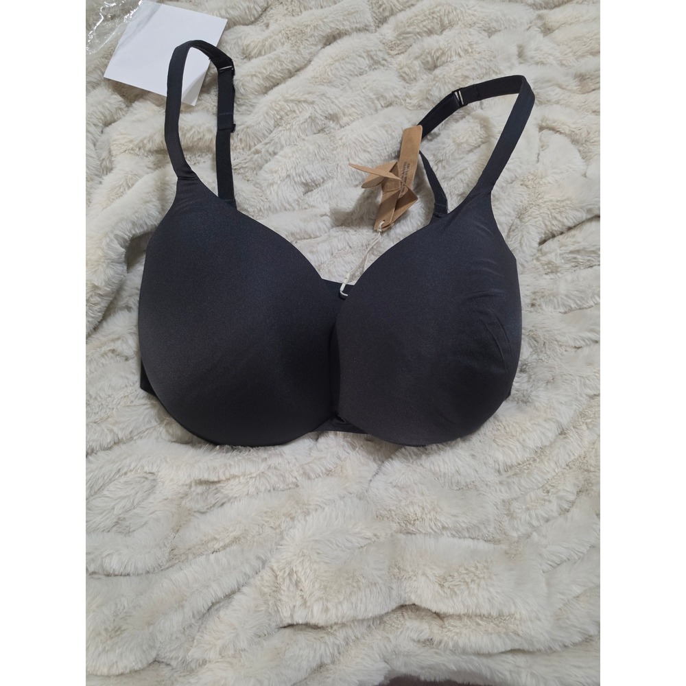 Skims Ultra Push Up Bra Onyx Black Underwire Padded 32DDD NWT